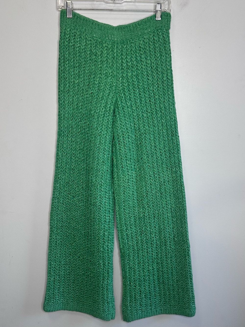 Remain Birger Christensen Erica Chunky Knit Pants In Green Spruce